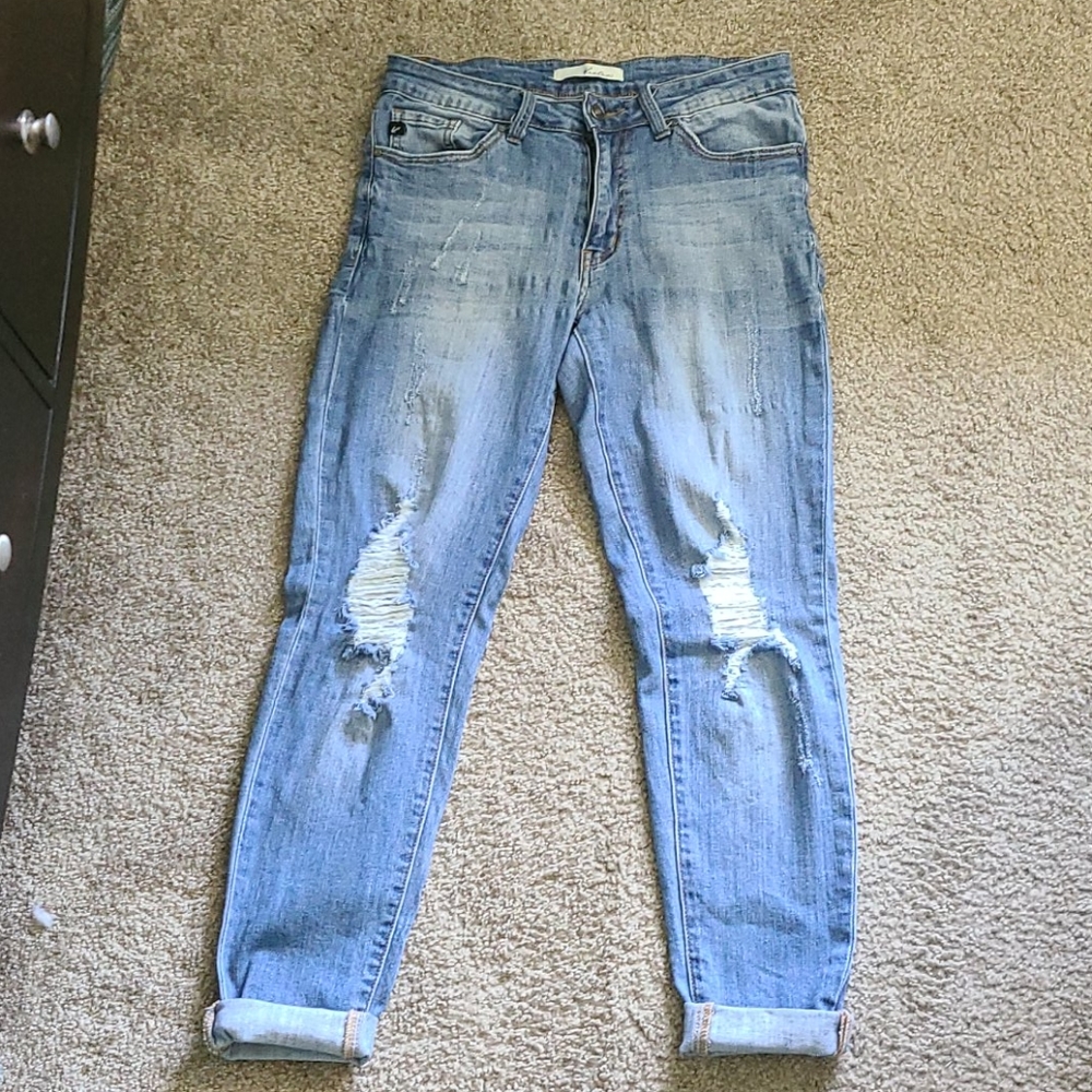 Distressed skinny Kancans
